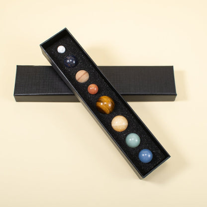 Natural Gemstone Solar System Set