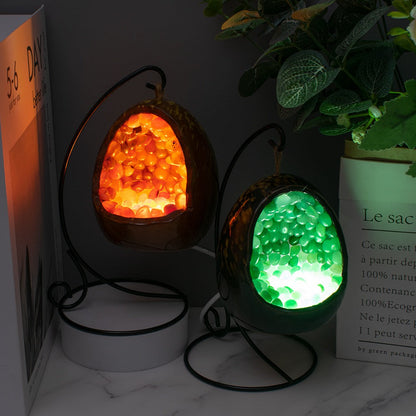 Natural Crystal Dragon Egg Lamp