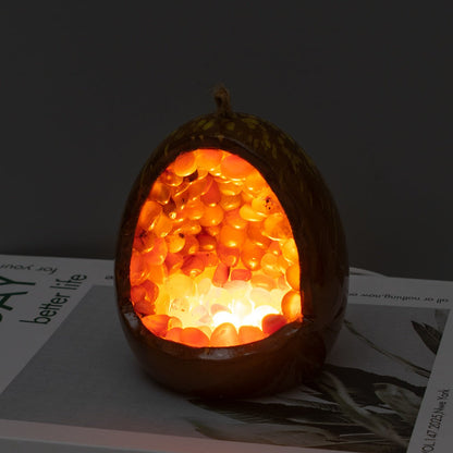 Natural Crystal Dragon Egg Lamp