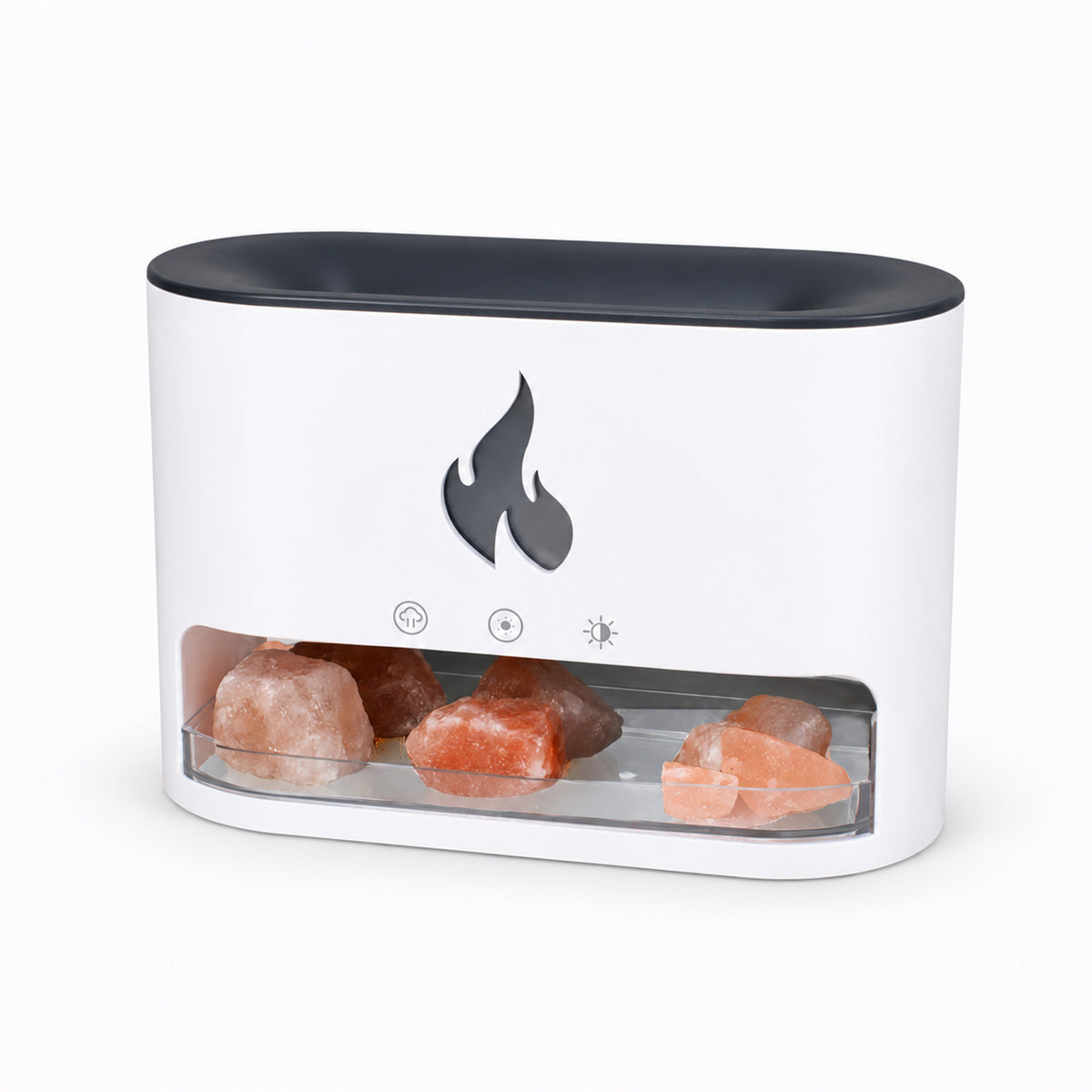 Himalayan Salt Fireplace Humidifier Lamp