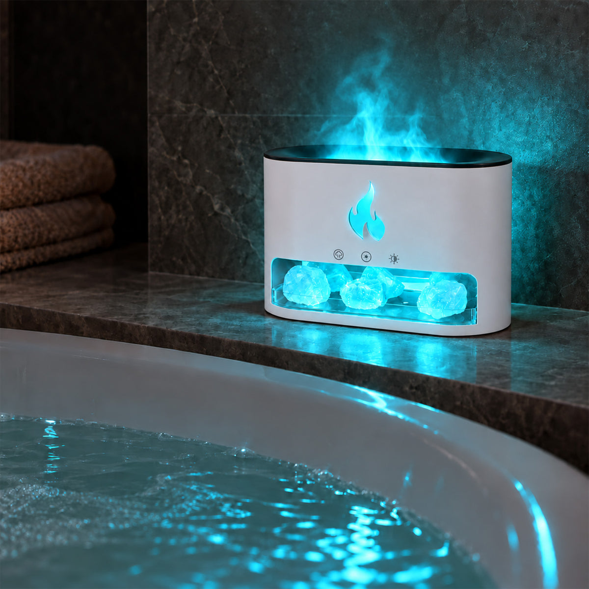 Himalaya-Salz-Kamin-Luftbefeuchterlampe