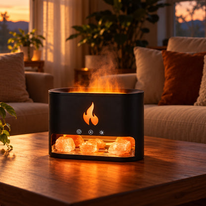 Himalaya-Salz-Kamin-Luftbefeuchterlampe