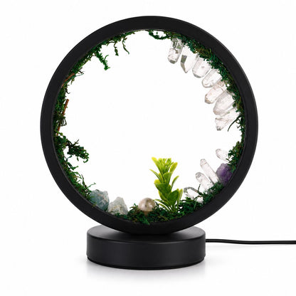 Natürliche Quarzwald-LED-Lampe