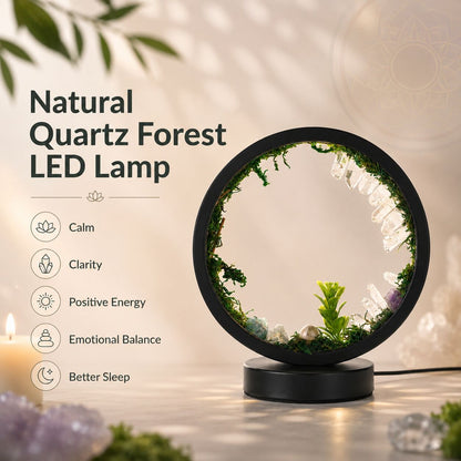 Natürliche Quarzwald-LED-Lampe