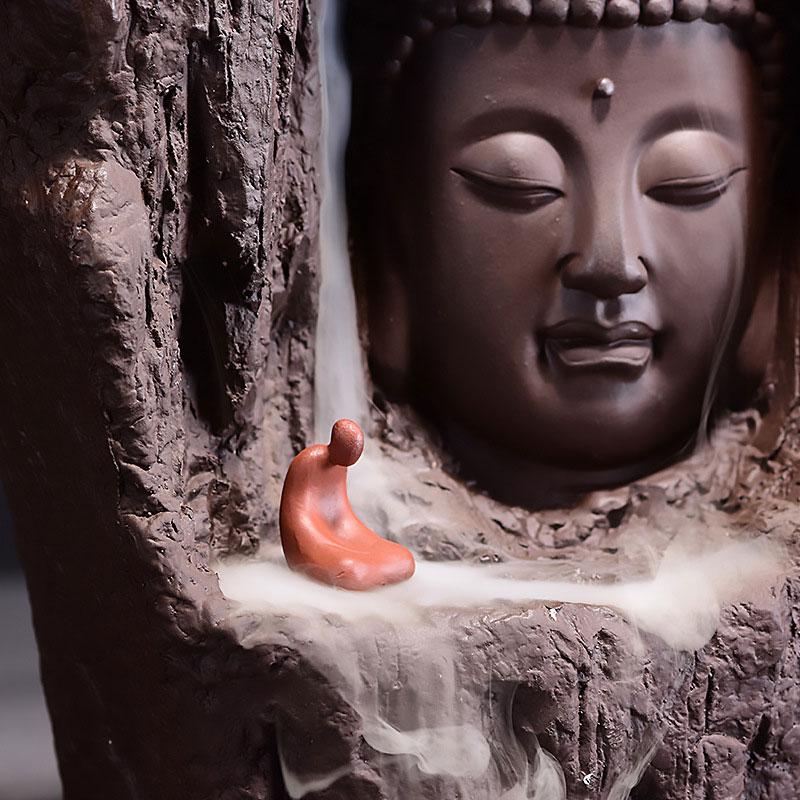 Ask Buddha Rückfluss-Räuchergefäß