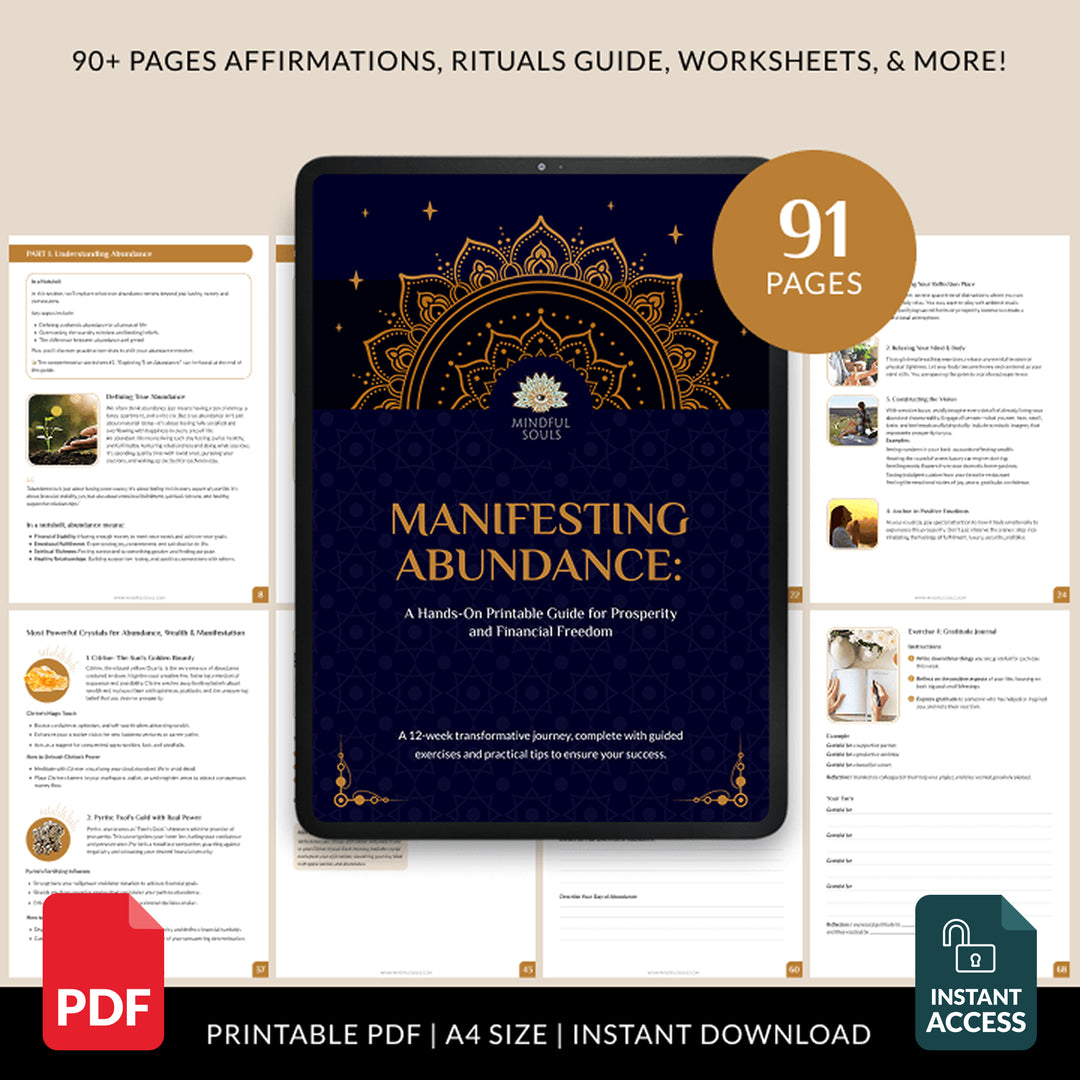 Manifesting Abundance: A Hands-On Printable Guide for Prosperity and Financial Freedom