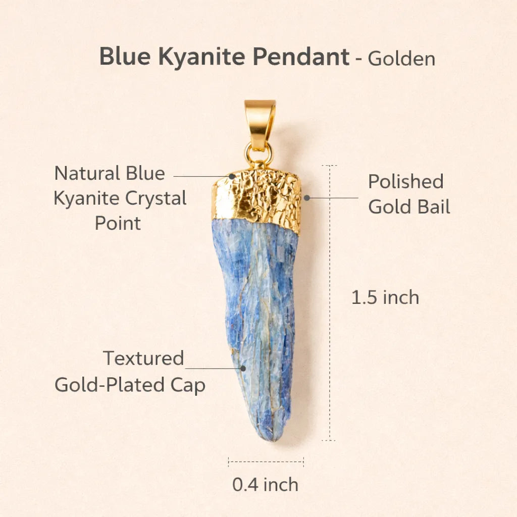Mystical Blue Kyanite Pendant — Align, Express & Inspire