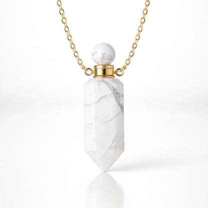 Natural Carved Stone Perfume Bottles — Infuse Your Scent with Healing Energy