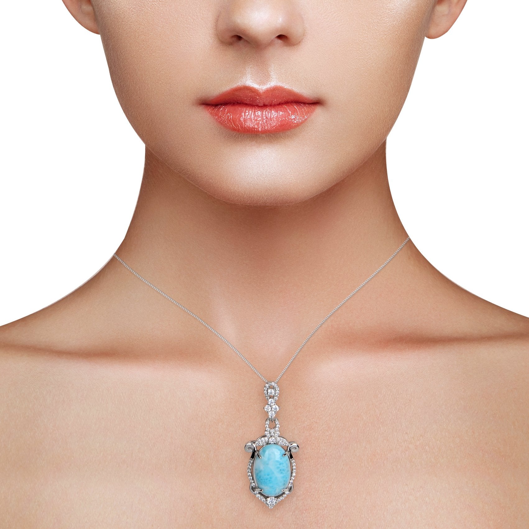 Larimar Mythos Necklace