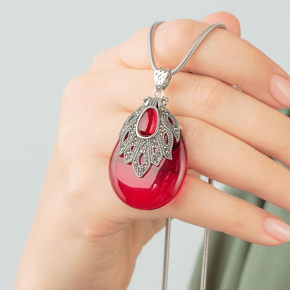 Collier de grenat naturel Bridging