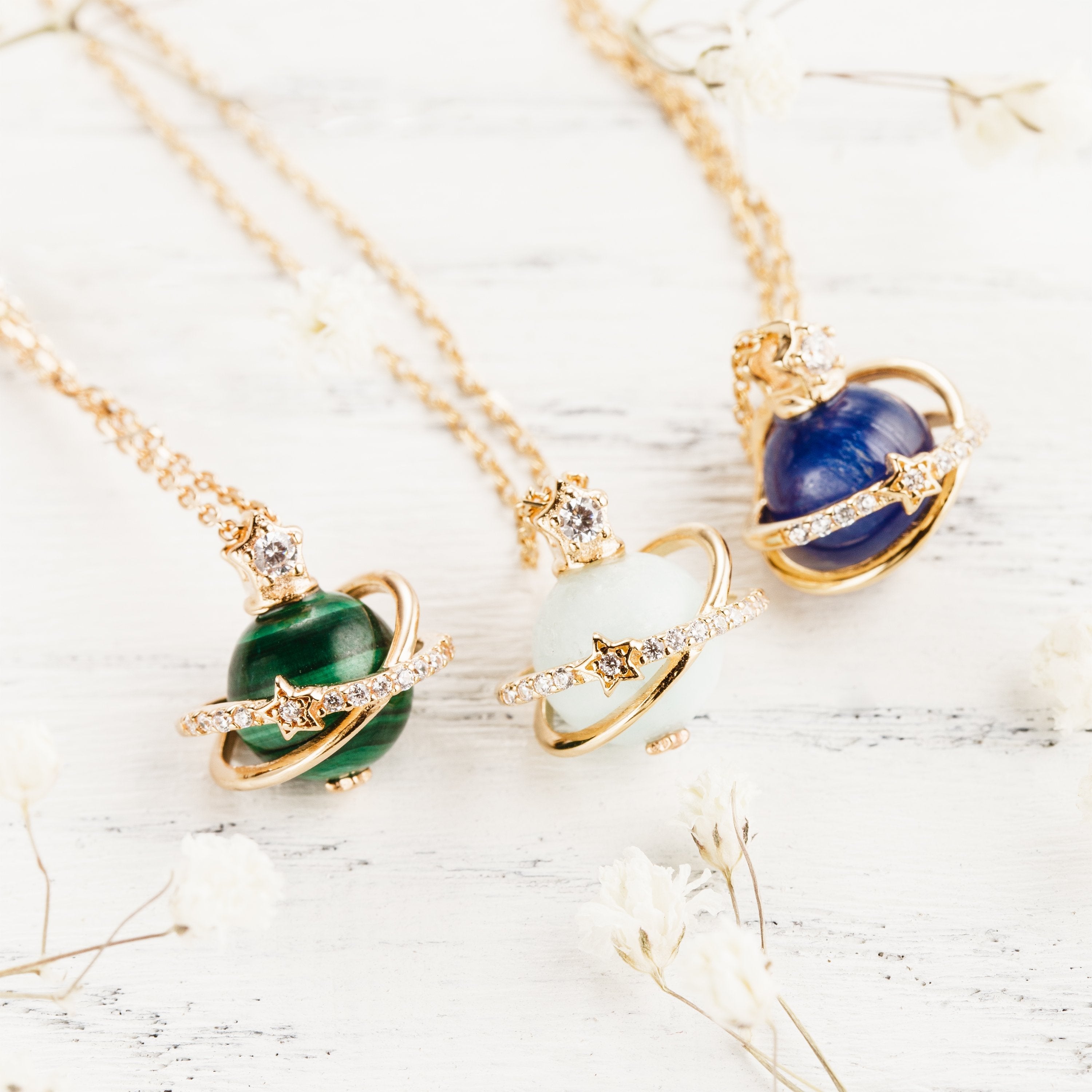 Celestial Gemstone Necklace