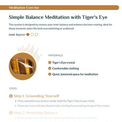 Meditation mit Kristallen: Druckbare Anleitung und Arbeitsbuch