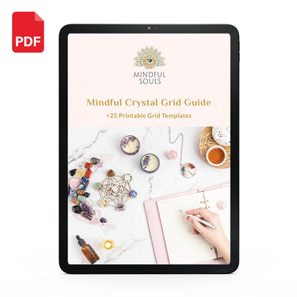 Mindful Crystal Grid Guide eBook (+25 Printable Templates)