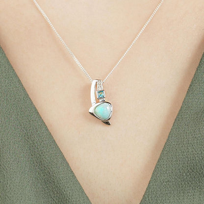 Larimar Trinity Halskette 