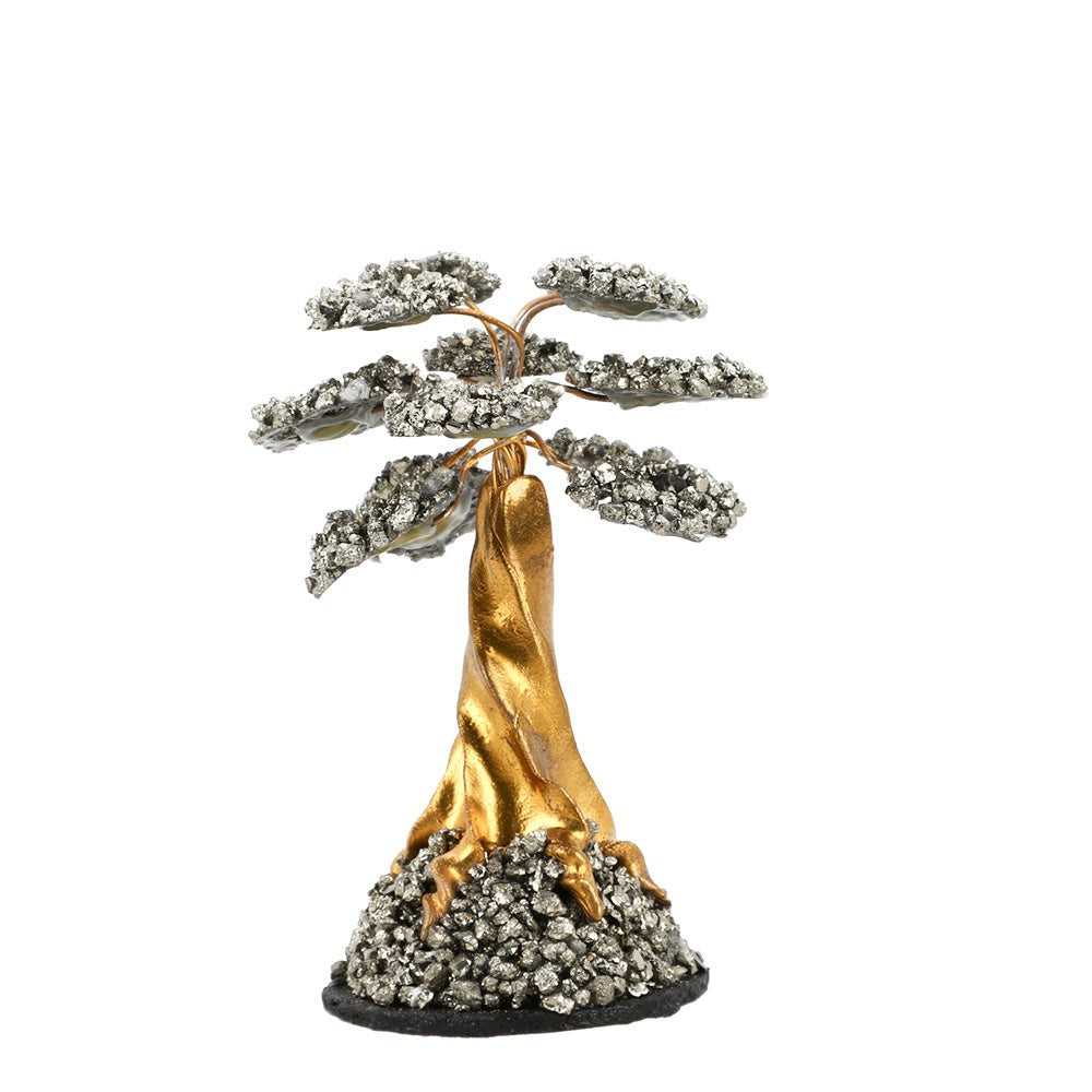 Arbre à cristaux de pyrite