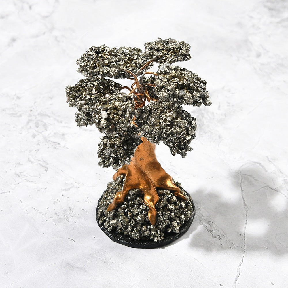 Arbre à cristaux de pyrite