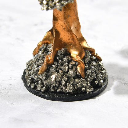 Arbre à cristaux de pyrite