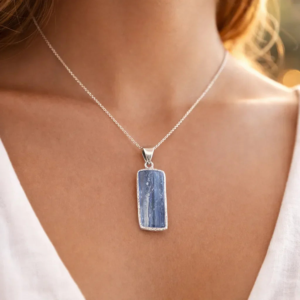 Mystical Blue Kyanite Pendant — Align, Express & Inspire