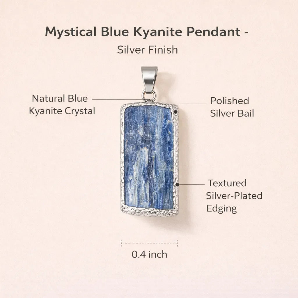 Mystical Blue Kyanite Pendant — Align, Express & Inspire