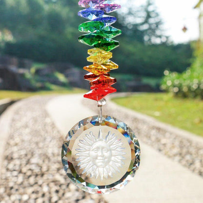 Sun Crystal Glass Wind Chimes