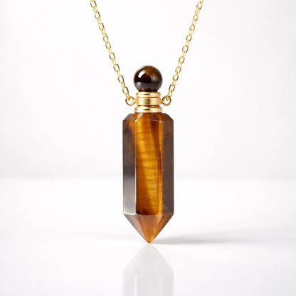 Natural Carved Stone Perfume Bottles — Infuse Your Scent with Healing Energy