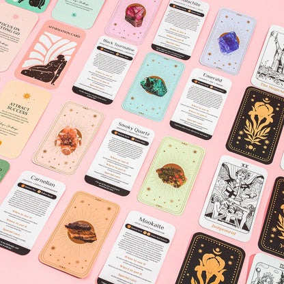 Mindful Cards Bundle: Tarot, Crystals & Affirmation Card Decks