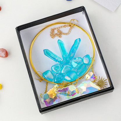 Oceanic Blue Quartz Dream Catcher