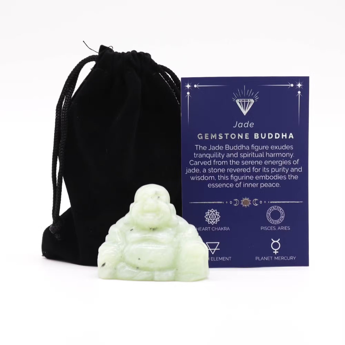 Gemstone Dragon Head & Buddha Figurines – Symbolic Energy for Your Space