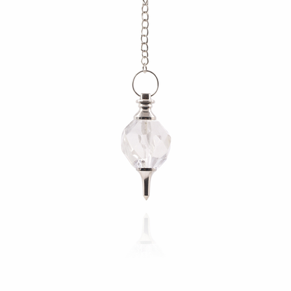 Faceted Gemstone Pendulum – Precision, Balance & Clarity
