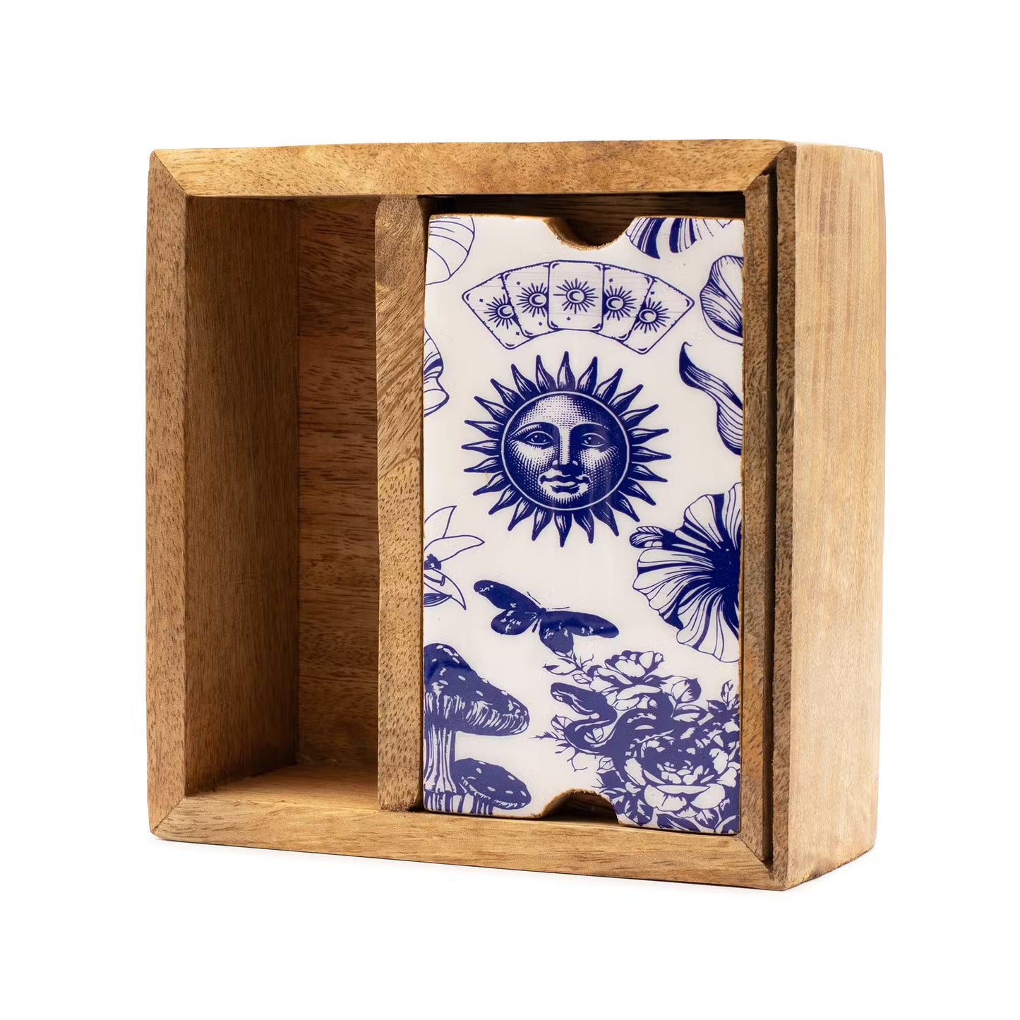 Wooden Tarot Box with Card Holder – Organised, Sacred & Timeless