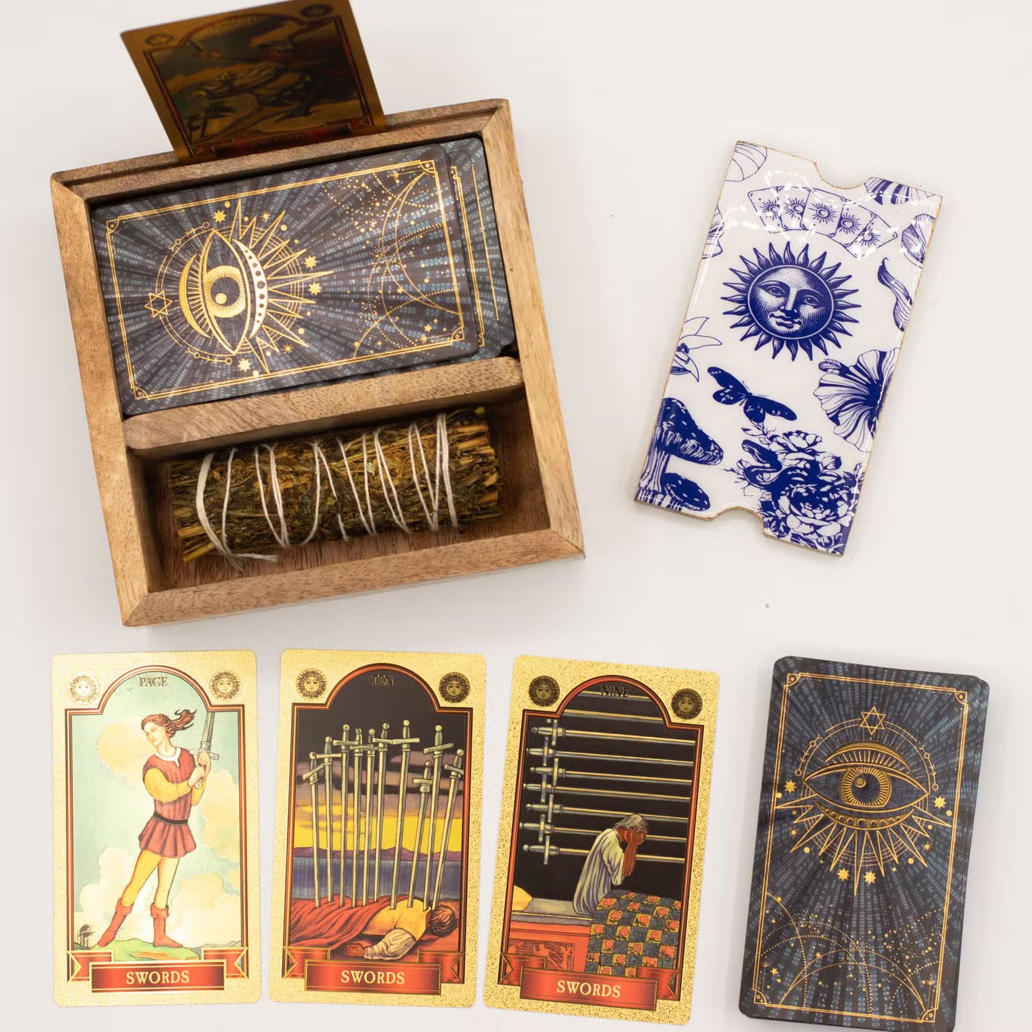 Wooden Tarot Box with Card Holder – Organised, Sacred & Timeless