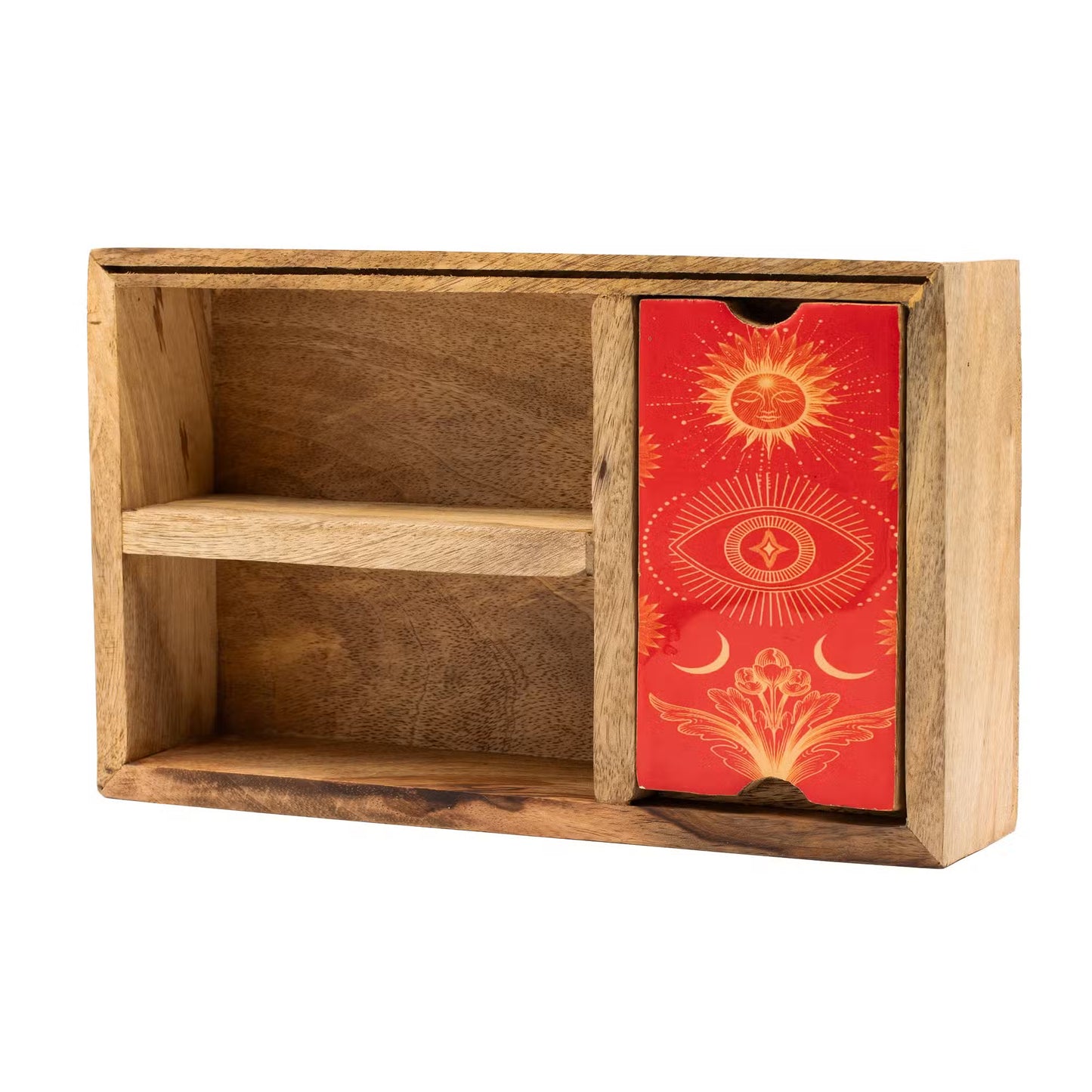 Wooden Tarot Box with Card Holder – Organised, Sacred & Timeless