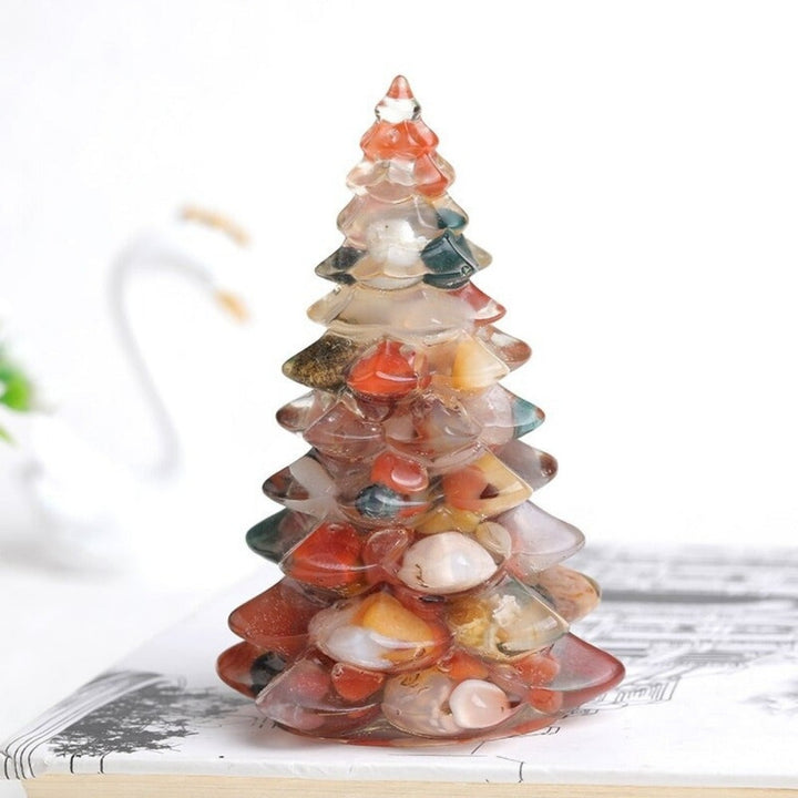 Natural Gemstone Christmas Tree