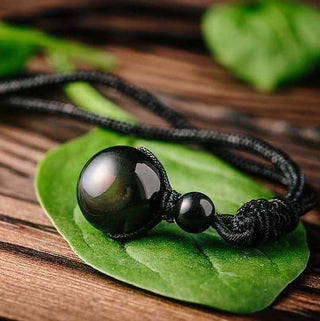 Obsidian Stone Necklace - FREE GIFT