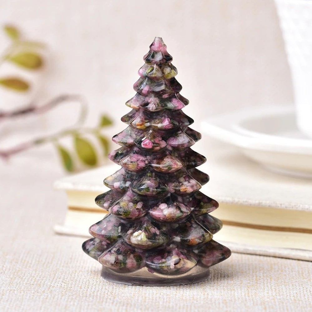 Natural Gemstone Christmas Tree