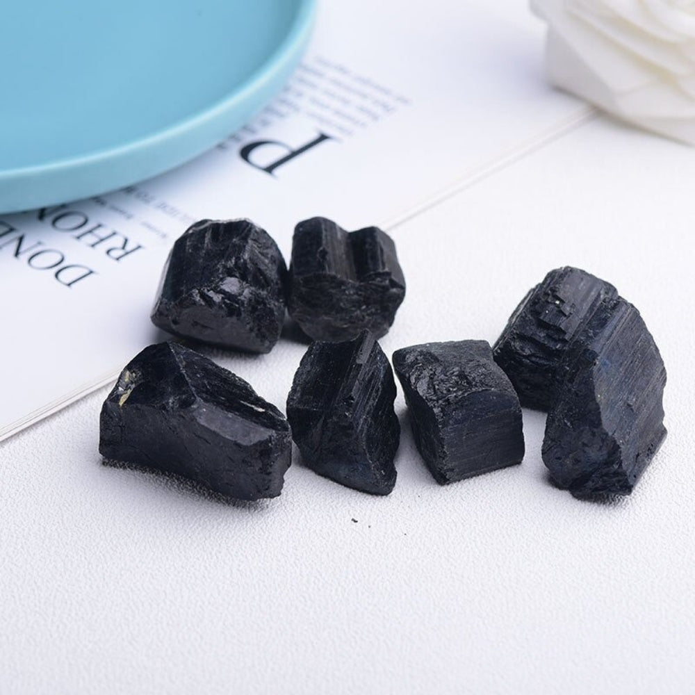 Natural Raw Black Tourmaline Stones